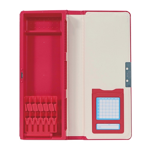 クツワ クラリーノ筆入 レッド CX303RD 1個(ご注文単位5個)【直送品】