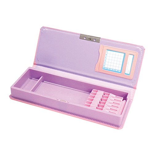 クツワ クラリーノ筆入 コーラルピンク CX303CP 1個(ご注文単位5個)【直送品】