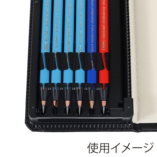 クツワ 合皮筆入 ブラック CB302BK 1個（ご注文単位5個）【直送品】