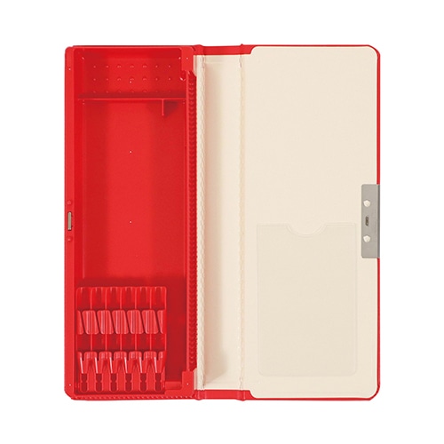 クツワ 合皮筆入 レッド CB302RD 1個(ご注文単位5個)【直送品】