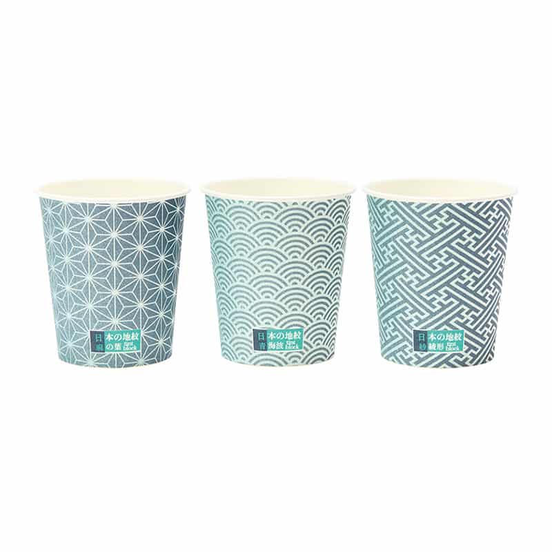 サンナップ 日本の地紋カップ 205ml 7oz 100個 C20100JMN 1パック（ご注文単位25パック）【直送品】