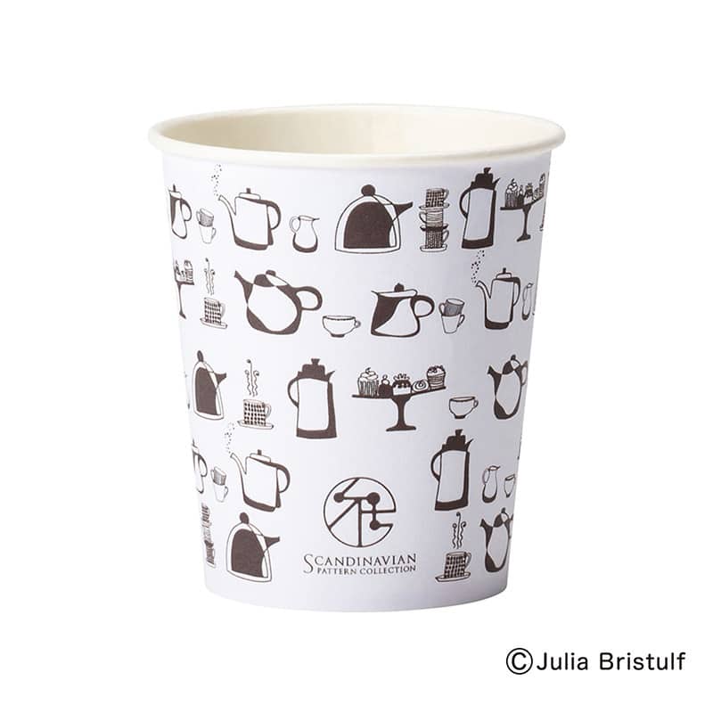 サンナップ 紙コップ ティータイム 205ml 7oz 100個 C20100TEA 1パック（ご注文単位25パック）【直送品】