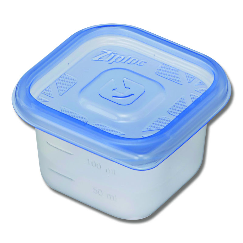 旭化成ホームプロダクツ ジップロックコンテナー 正方形 130ml 4個セット