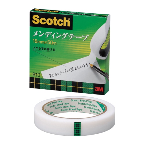 スリーエムジャパン スコッチ メンディングテープ 18mm×50m 810-3-18 1巻