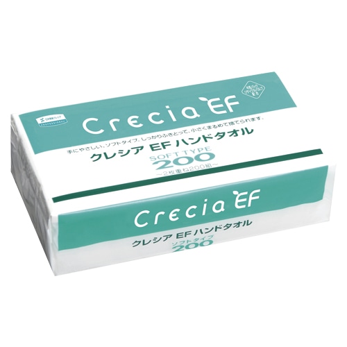 日本製紙クレシア ペーパータオル ハンドタオルソフト 200枚/束