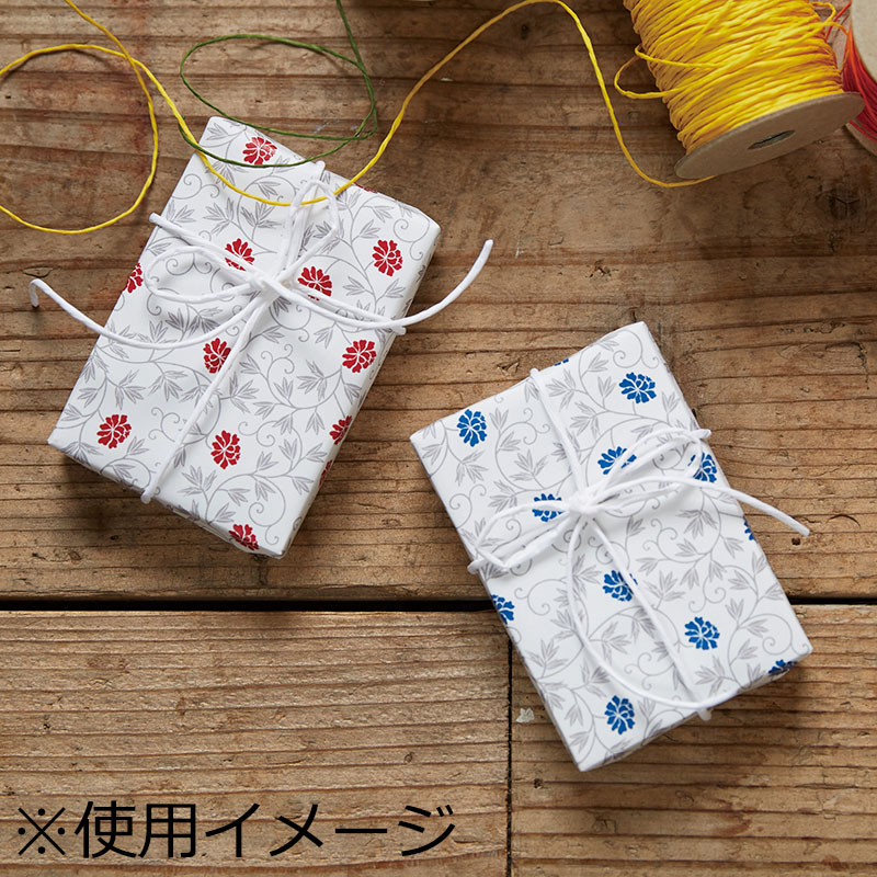 HEIKO 包装紙 半才並口 なごり花 藍 100枚/袋