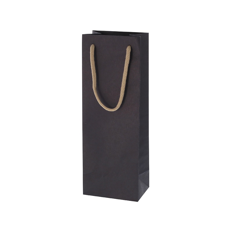 HEIKO 紙袋 カラーチャームバッグ ワインL 1本用 インディゴ 10枚/袋