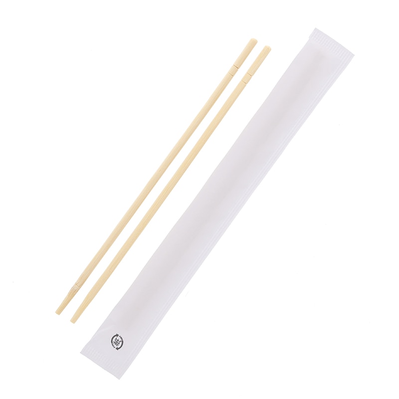 HEIKO 割りばし 竹丸箸スリム紙完封 楊枝なし 20cm 晒 100膳/袋