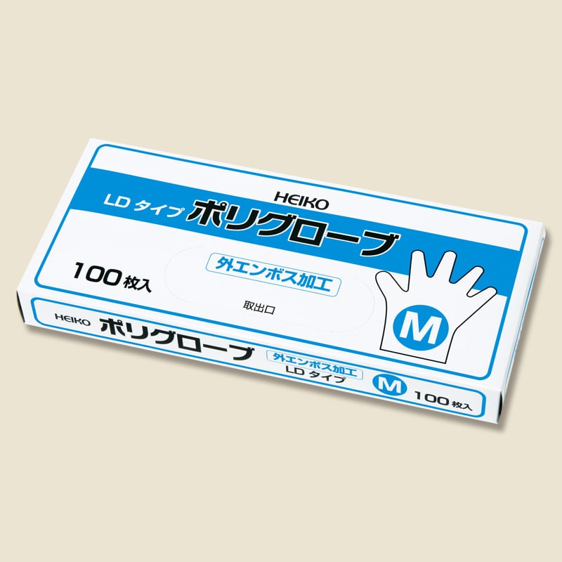 HEIKO ポリグローブ LD 外エンボス M 100枚/箱