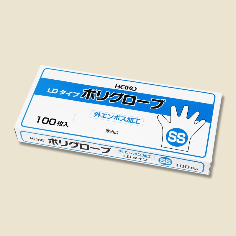 HEIKO ポリグローブ LD 外エンボス SS 100枚/箱