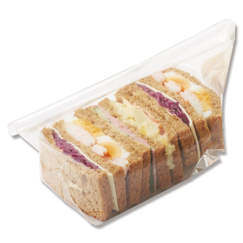 HEIKO 惣菜袋 OPベーカリー袋 亀底 20-15 ノッチ付 無地 100枚/袋