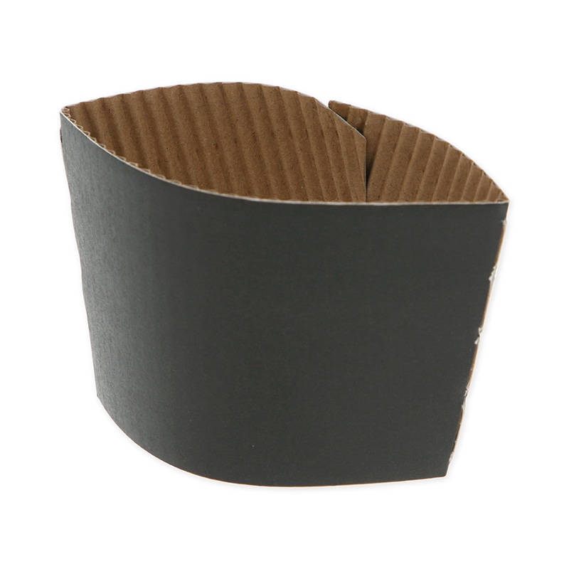 HEIKO ペーパーカップスリーブ 8オンス用 ブラック 100枚/束