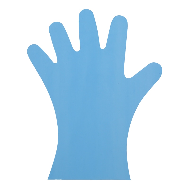 HEIKO ポリグローブ LD 外エンボス SS ブルー 100枚/箱