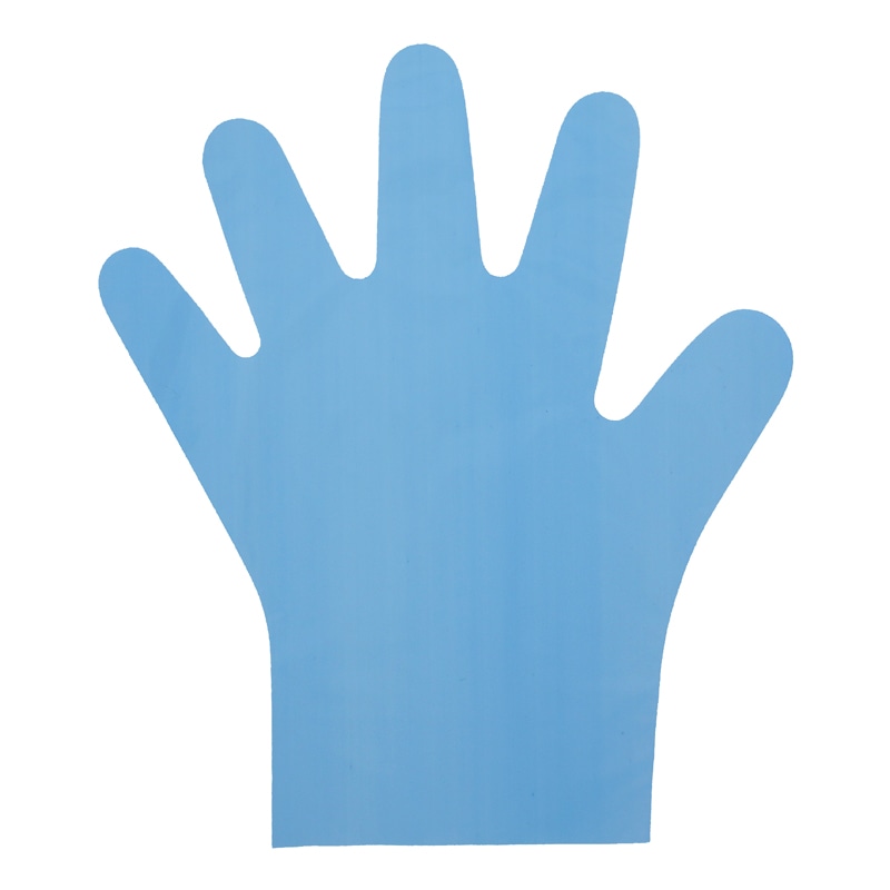 HEIKO ポリグローブ LD 外エンボス M ブルー 100枚/箱