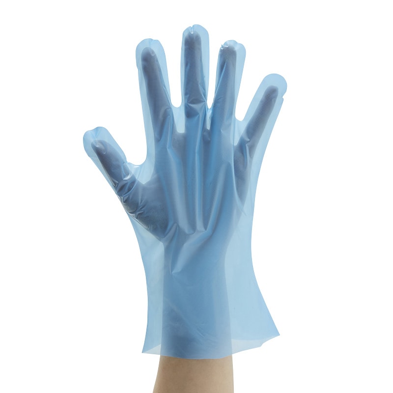 HEIKO ポリグローブ LD 外エンボス M ブルー 100枚/箱