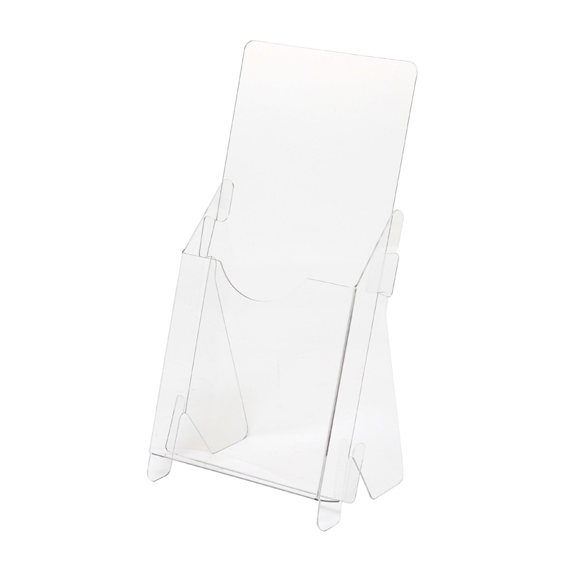 HEIKO PET製 組み立てパンフレットスタンド A4三つ折りサイズ  1袋(5枚)