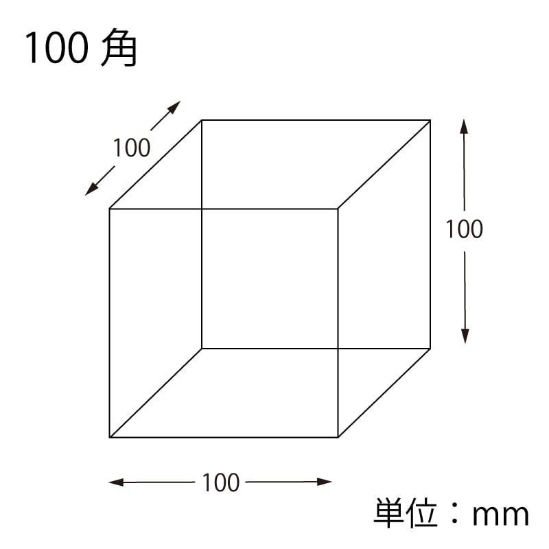 HEIKO アクリルサイコロ 5面体 100角 1個