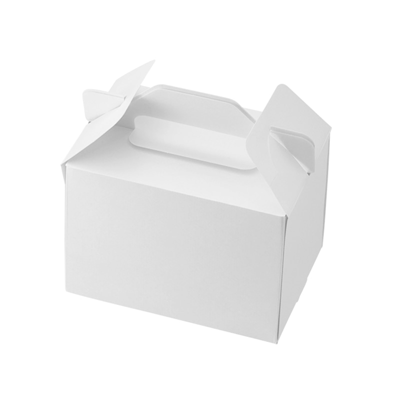 HEIKO 箱 スリムエコキャリーケーキ箱 10.5×15 ケーキ2~3個用 ホワイト 50枚/包