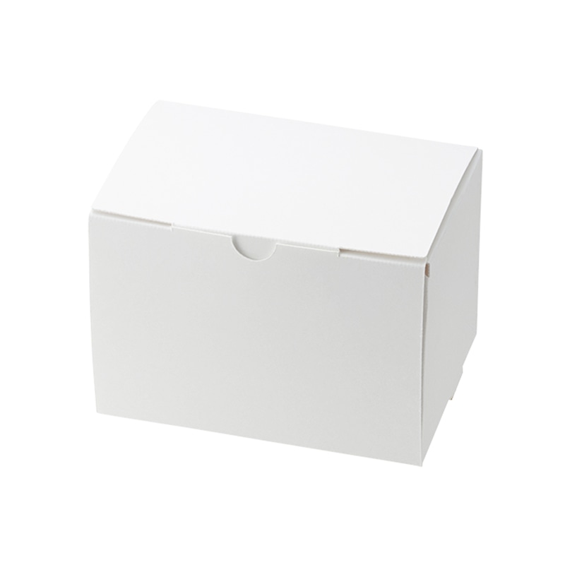 HEIKO 箱 スリムエコケーキ箱 10.5×15 ケーキ2~3個用 ホワイト 50枚/包