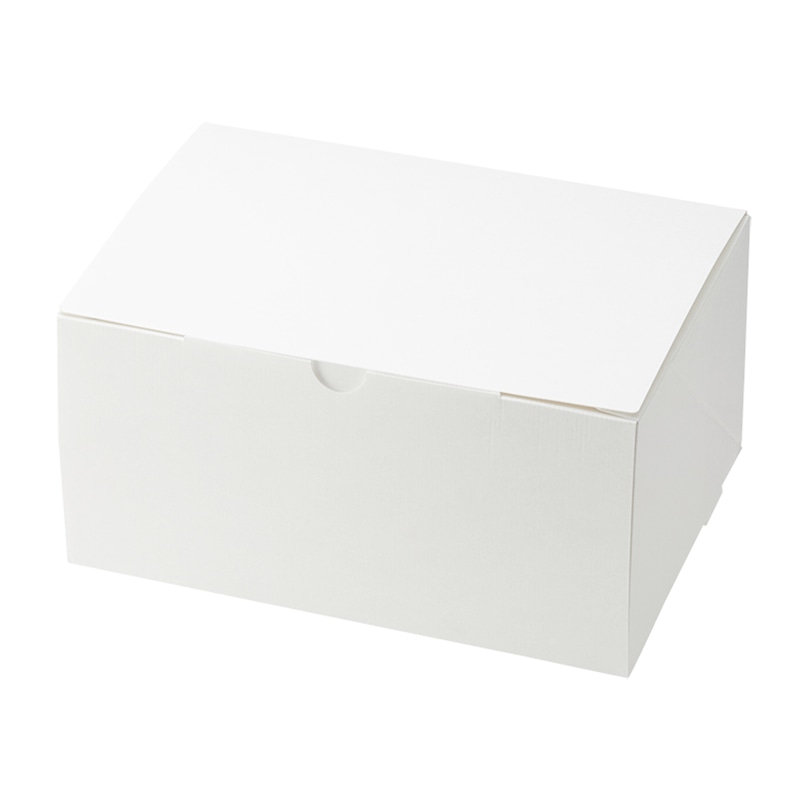 HEIKO 箱 スリムエコケーキ箱 15×21 ケーキ6~7個用 ホワイト 50枚/包