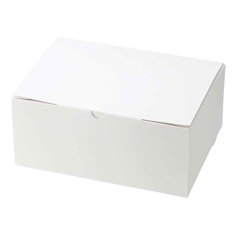 HEIKO 箱 スリムエコケーキ箱 18×24 ケーキ8~9個用 ホワイト 50枚/包