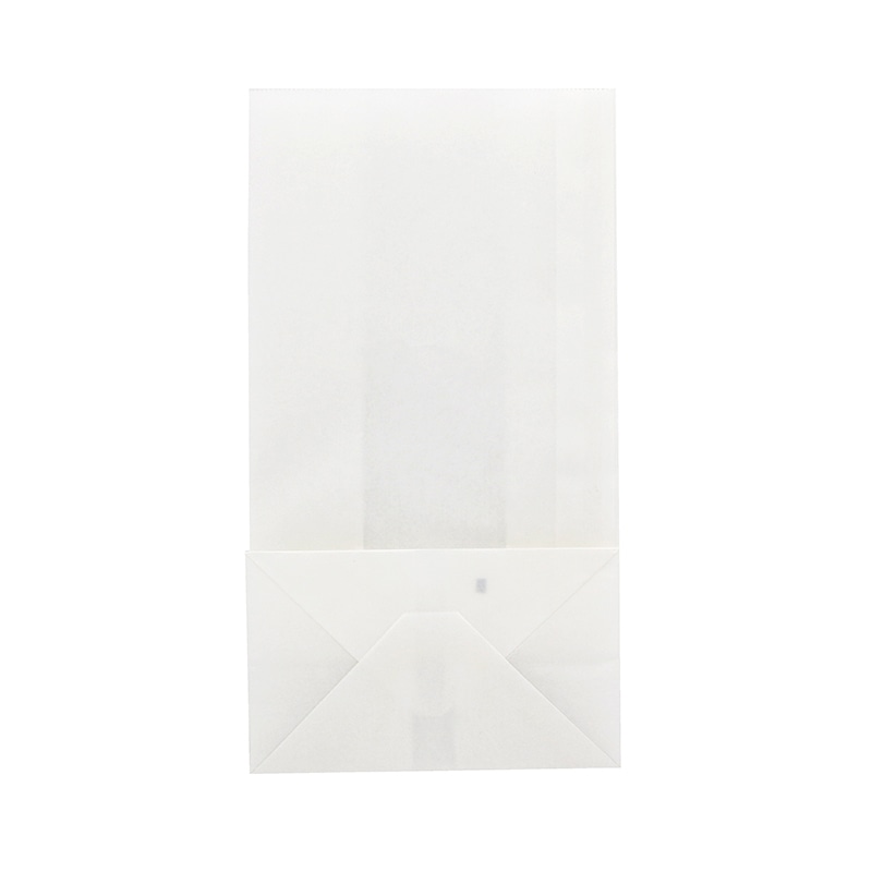 HEIKO NF(ノンフッ素)窓付耐油角底袋 No.4 白無地 100枚/袋