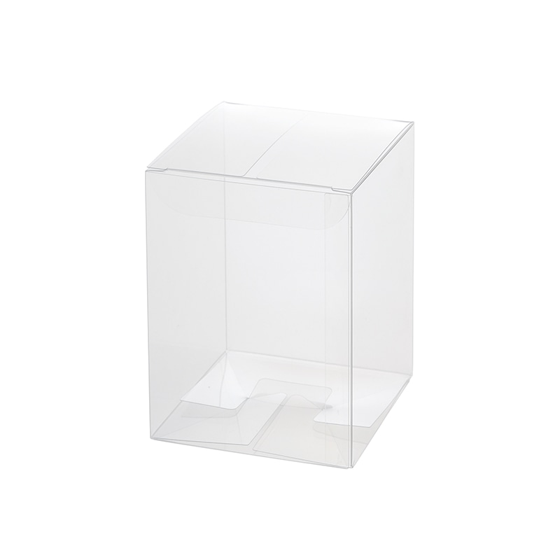 HEIKO PVC クリスタルボックス W 80×80×110 無地 10枚/袋