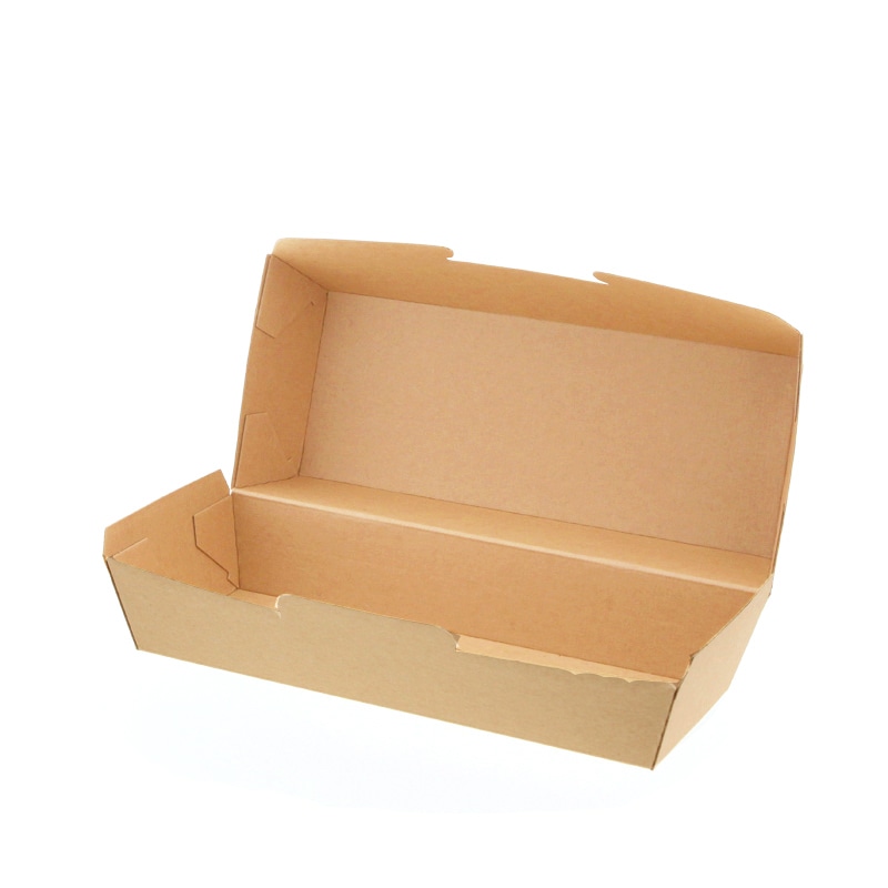 HEIKO 食品箱 NF(ノンフッ素)ネオクラフト ホットドッグボックス M 20枚/袋