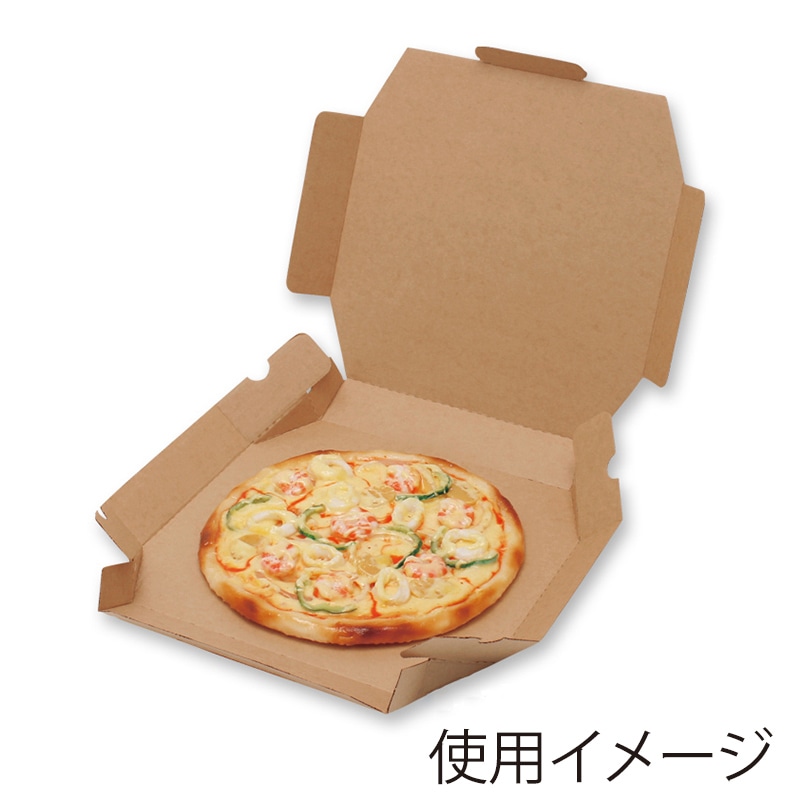 HEIKO 食品箱 NF(ノンフッ素)ネオクラフト ピザボックス 10インチ用 10枚/袋