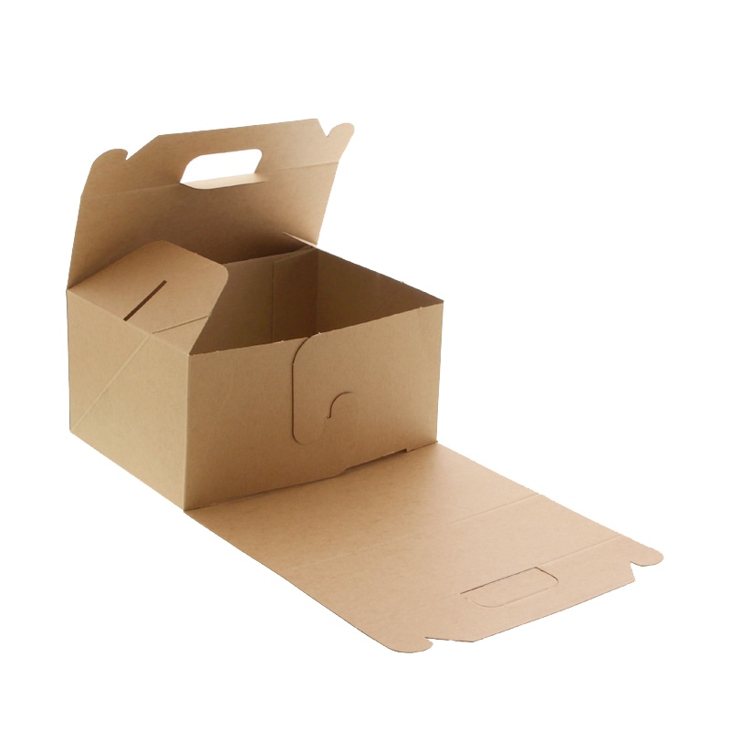 HEIKO 食品箱 ネオクラフト キャリーボックス 15×21 ケーキ6～7個用 20枚/袋