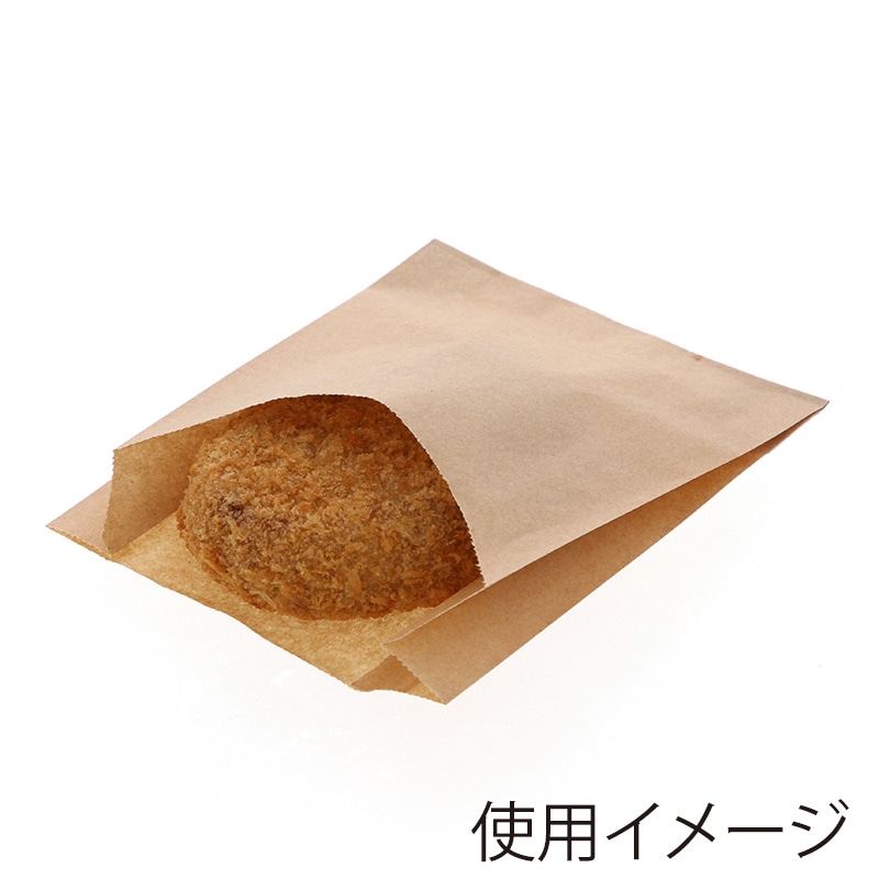 HEIKO NF(ノンフッ素)耐油ポテト袋 M 未晒無地 100枚/袋