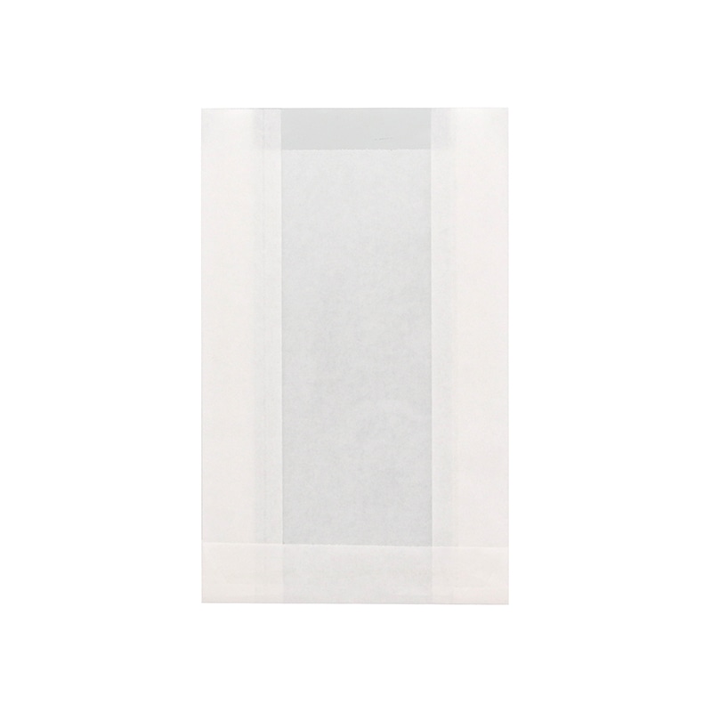 HEIKO NF(ノンフッ素)窓付耐油ガゼットパック 11.5-17 白無地 100枚/袋