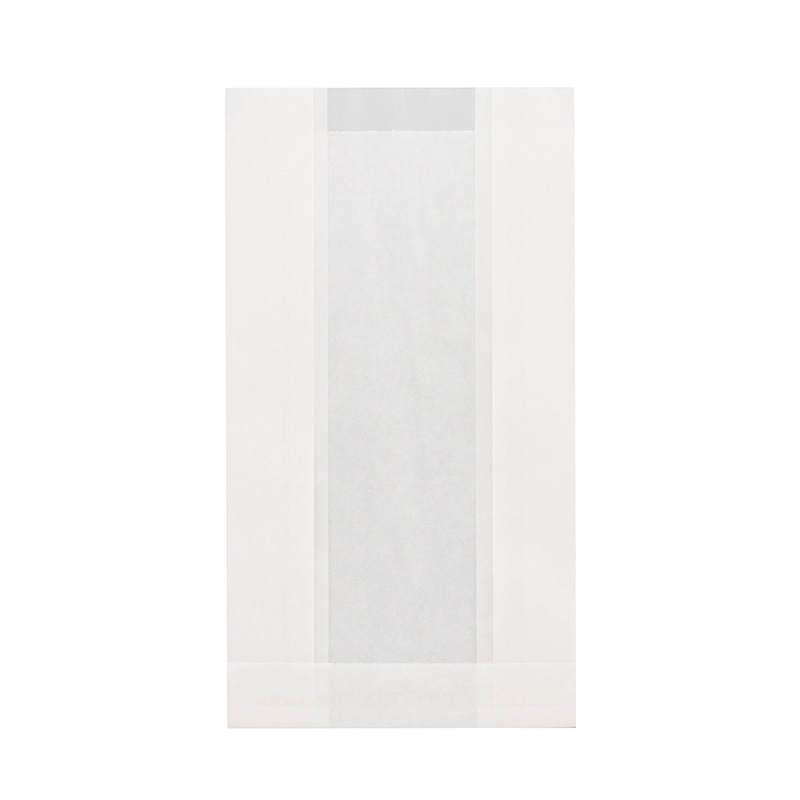 HEIKO NF(ノンフッ素)窓付耐油ガゼットパック 12-20.5 白無地 100枚/袋