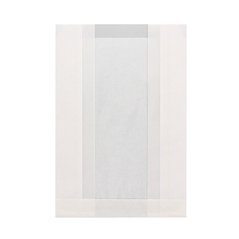 HEIKO NF(ノンフッ素)窓付耐油ガゼットパック 15-20.5 白無地 100枚/袋