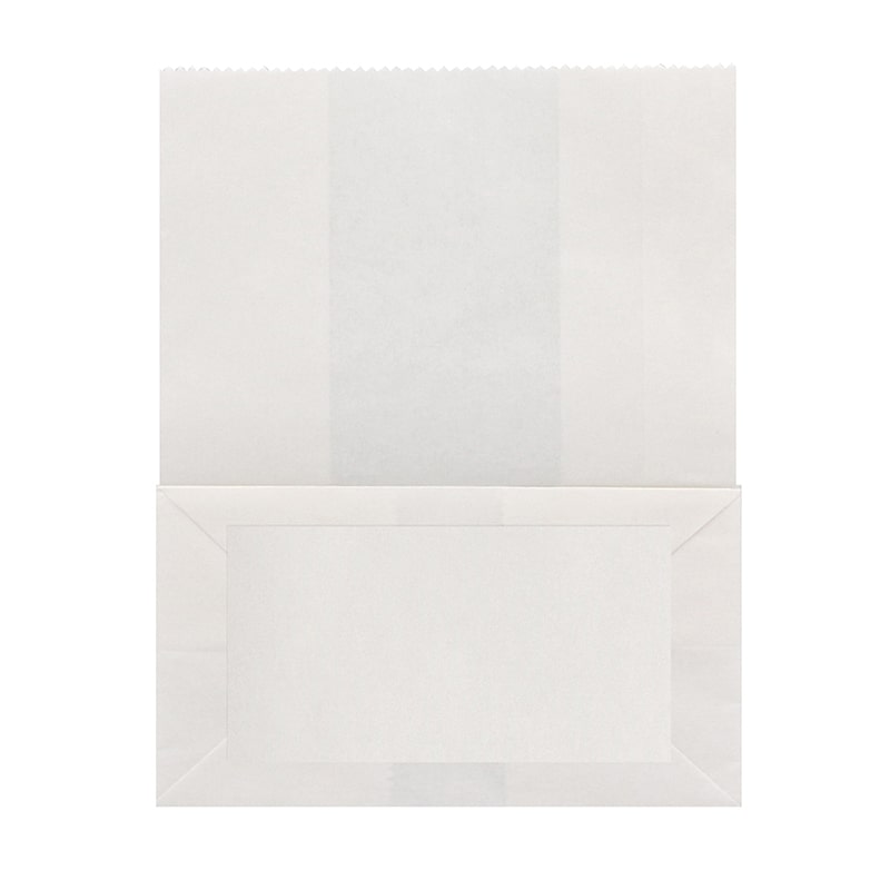 HEIKO NF(ノンフッ素)窓付耐油角底袋 16-20.5 白無地 100枚/袋