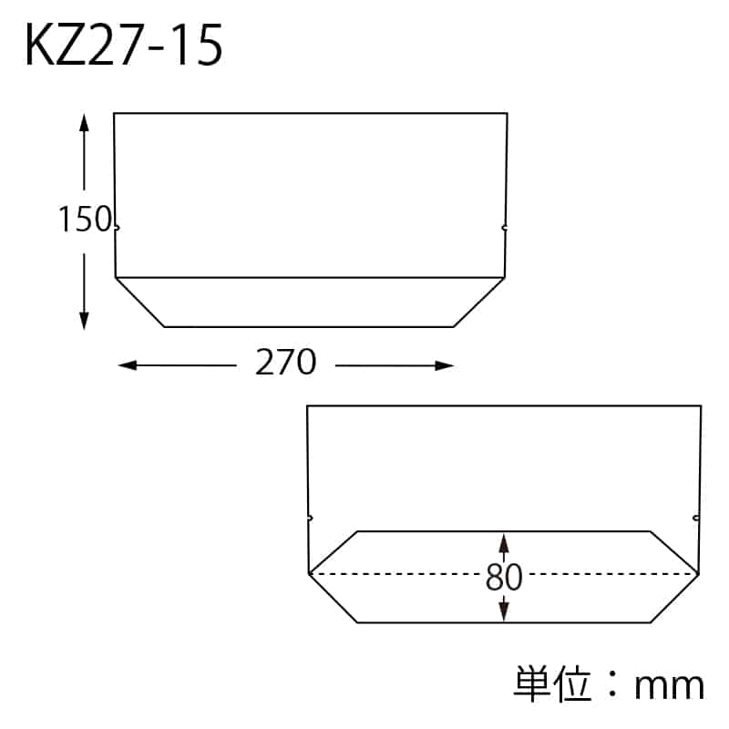 HEIKO 惣菜袋 OPベーカリー袋 亀底 KZ27-15 ノッチ付 無地 100枚/袋