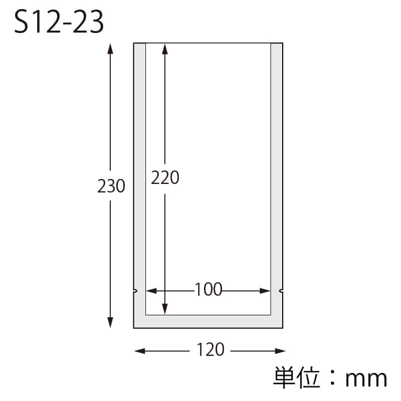 HEIKO ポリ袋 ナイロンポリ S12-23 100枚/袋