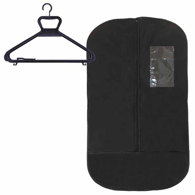 スーツバッグS型不織布 S型スーツバッグ&キャリーハンガー5組セット