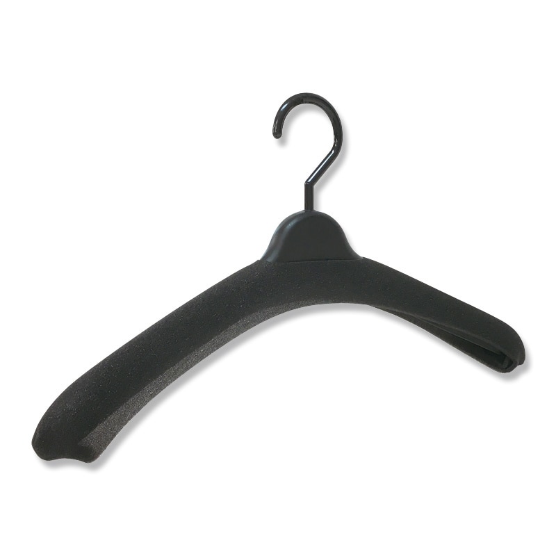 ハンガー用品 ウレタンカバー M 黒 10枚/束