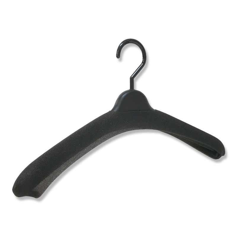 ハンガー用品 ウレタンカバー L 黒 10枚/束