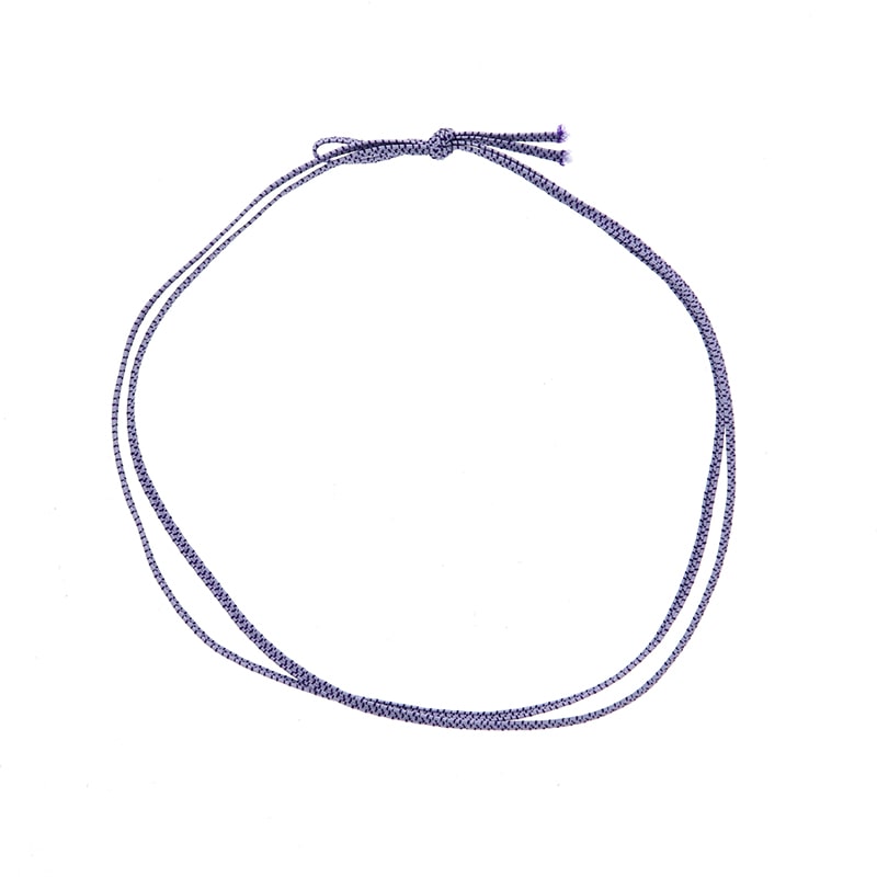 カラーゴム 平彩ゴム 2重 片花結び 折径15cm 藤 50本/袋