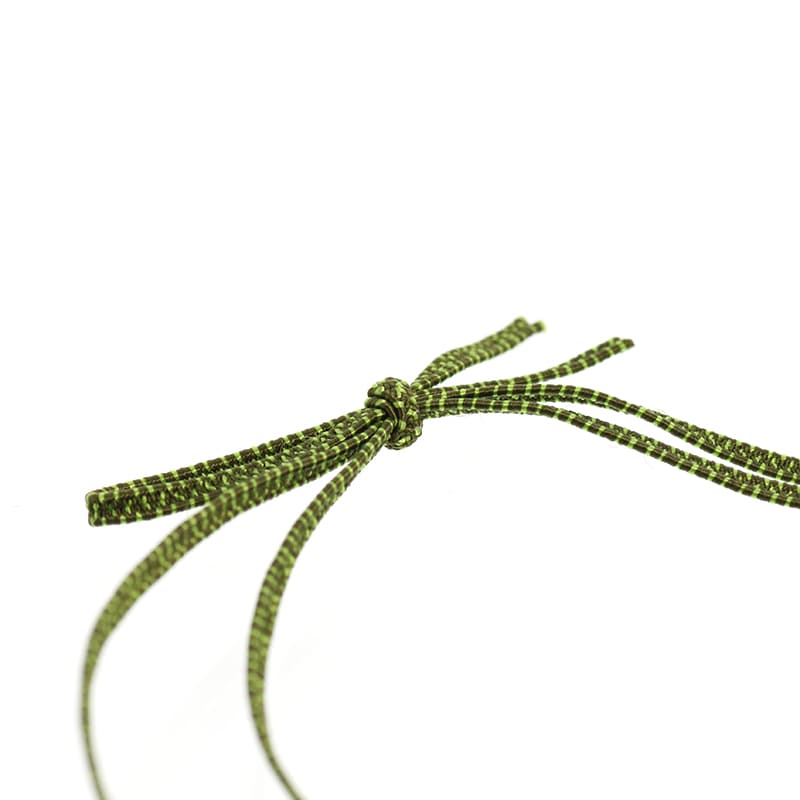 カラーゴム 平彩ゴム 2重 片花結び 折径15cm 濃緑 50本/袋