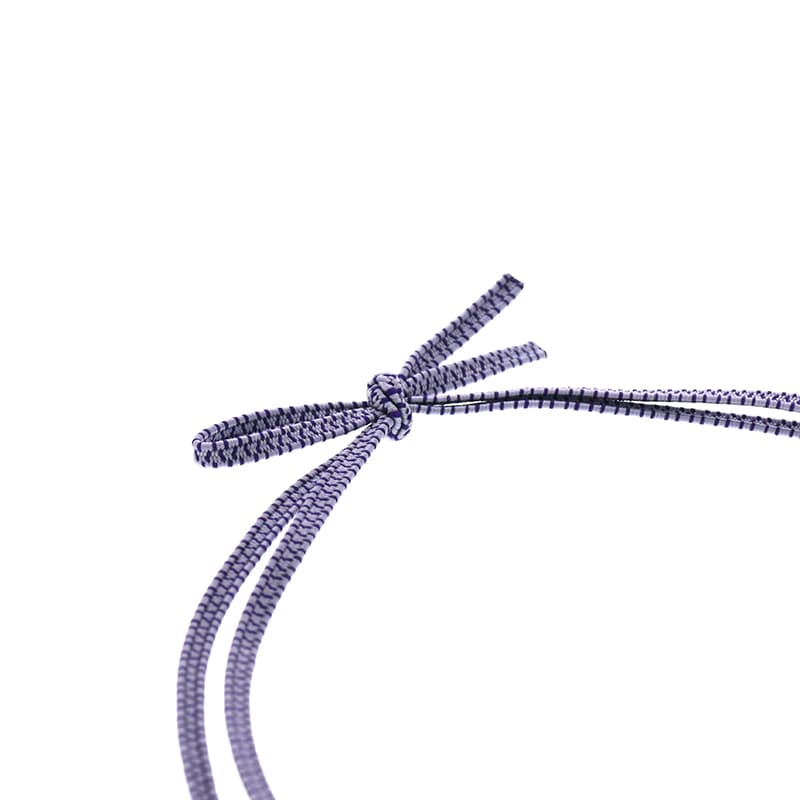 カラーゴム 平彩ゴム 2重 片花結び 折径12cm 藤 50本/袋