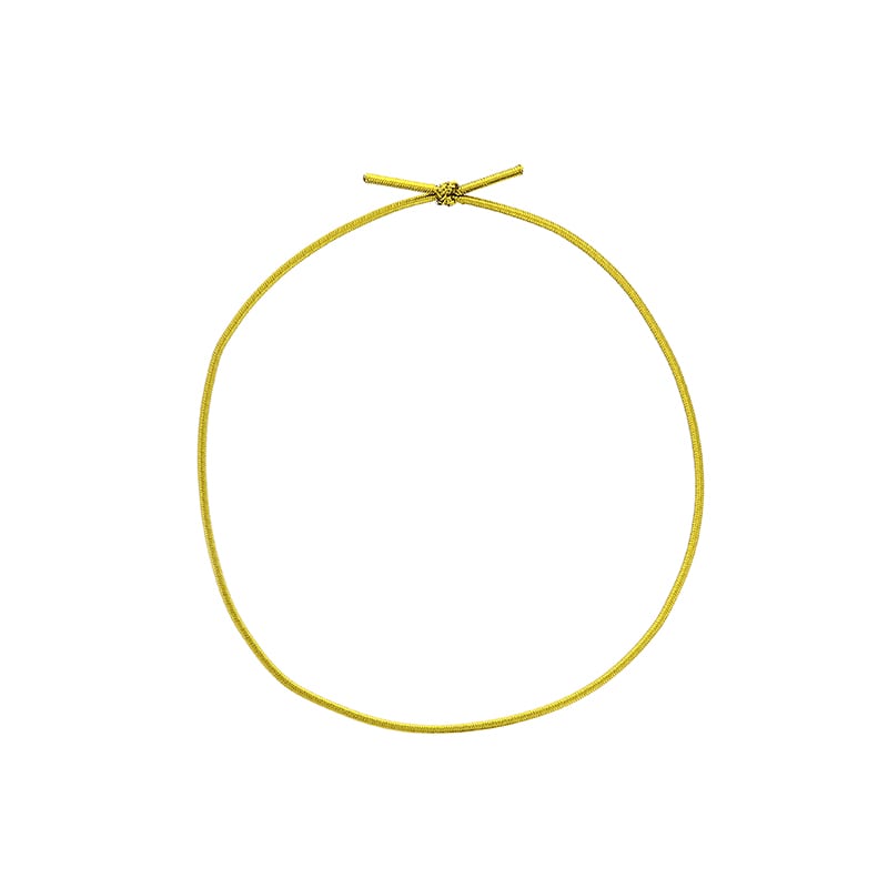 カラーゴム 1本丸ゴム 1重 掛結び 折径13cm 金 50本/袋