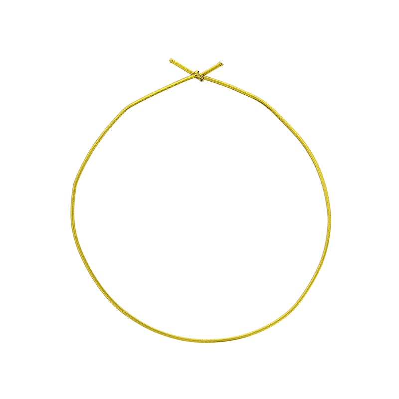 カラーゴム 1本丸ゴム 1重 掛結び 折径15.5cm 金 50本/袋