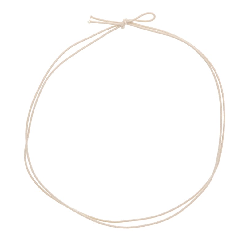 コットンゴム 2重片花結び 90cm ナチュラル 50本/袋