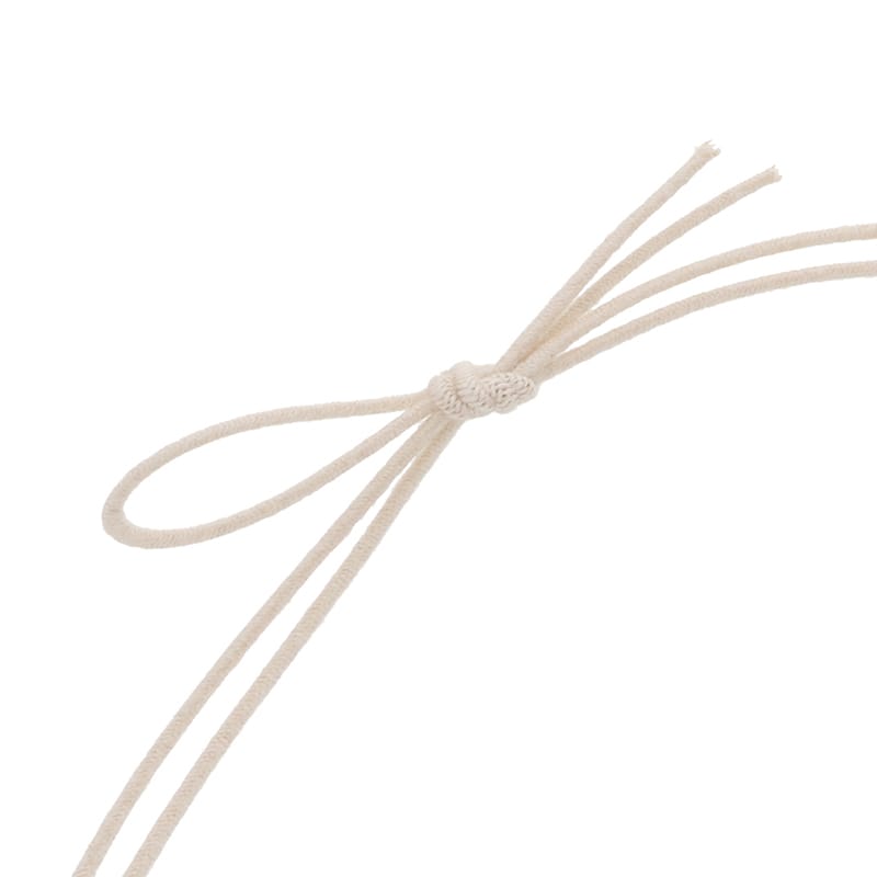 コットンゴム 2重片花結び 58cm ナチュラル 50本/袋