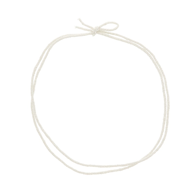 ペーパーゴム 2重片花結び 90cm 白 50本/袋