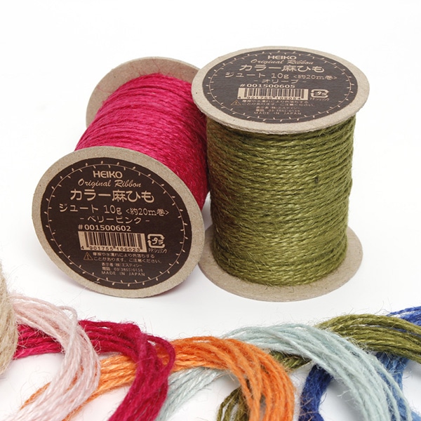 HEIKO 紐 カラー麻紐 ピーチピンク #30 1巻