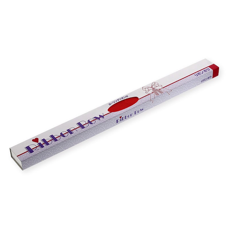 川崎リボン工業 リボンボウ 22mm幅×57cm スカーレット 1箱(50個入)